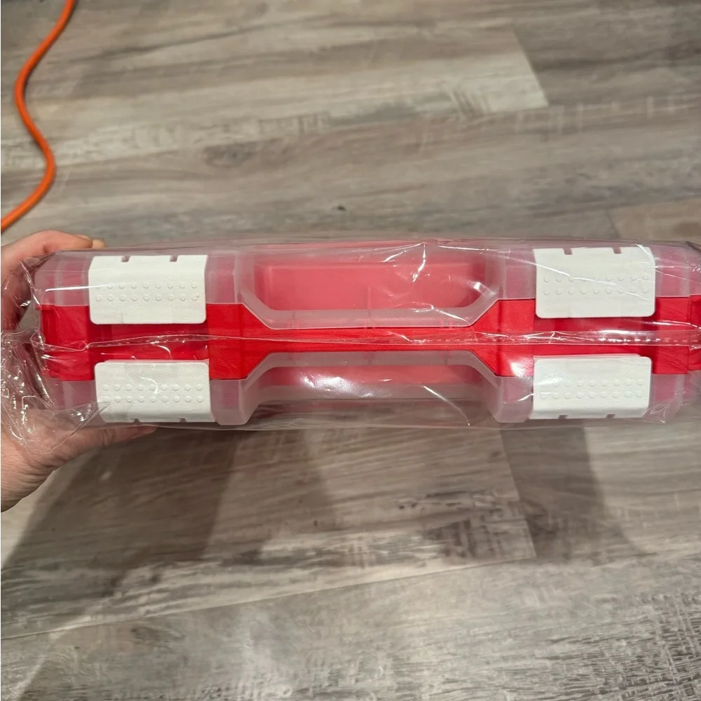 Home4 Double Sided Toy Display Red Storage Organizer Box